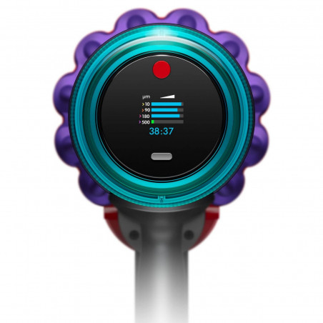 Вертикална прахосмукачка Dyson Gen5detect 446989-01, 280AW, 135000 об/мин, 0.75l, 70 мин, 3 режима, Никел/лилав
