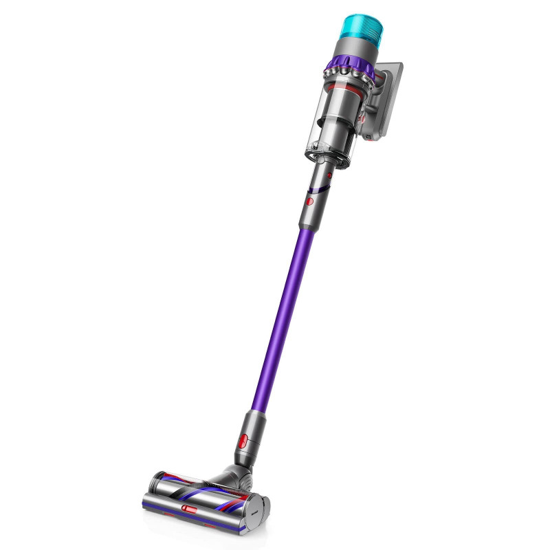 Вертикална прахосмукачка Dyson Gen5detect 446989-01, 280AW, 135000 об/мин, 0.75l, 70 мин, 3 режима, Никел/лилав