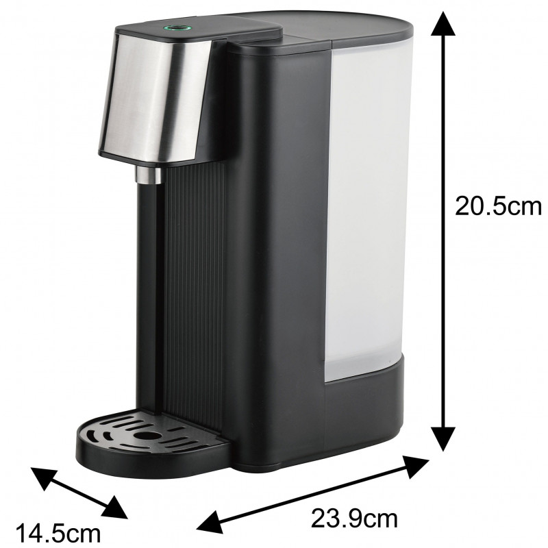 Диспенсър за гореща вода Klausberg KB 7877, 2600W, 2.5l, 95°C, 400-500мл/мин, Индикатор за нивото на вода, CE, RoHS, Черен