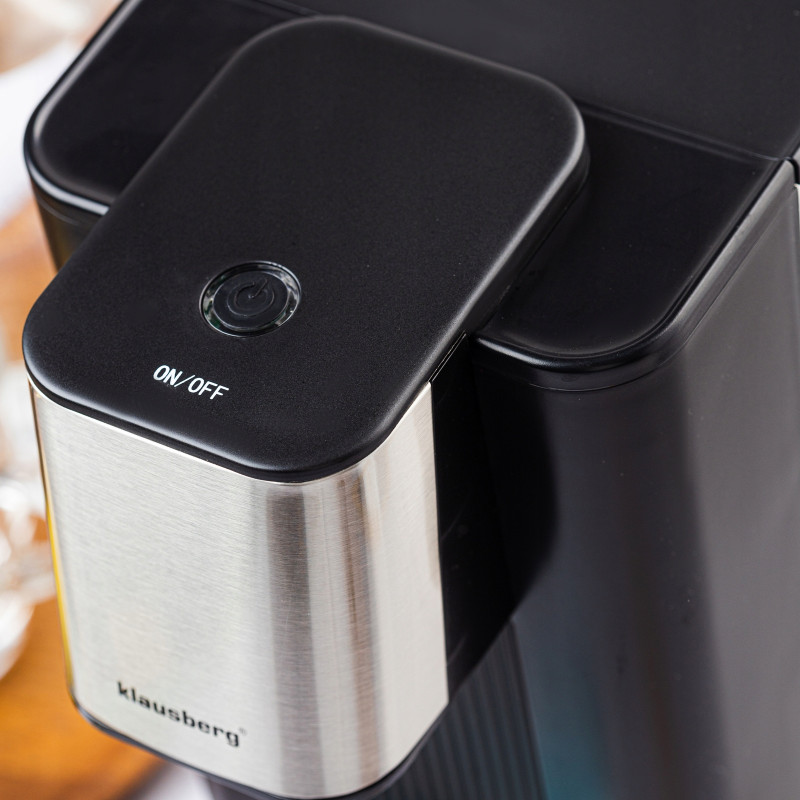 Диспенсър за гореща вода Klausberg KB 7877, 2600W, 2.5l, 95°C, 400-500мл/мин, Индикатор за нивото на вода, CE, RoHS, Черен