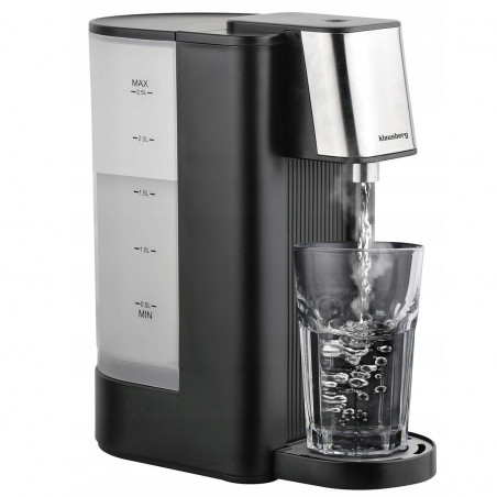 Диспенсър за гореща вода Klausberg KB 7877, 2600W, 2.5l, 95°C, 400-500мл/мин, Индикатор за нивото на вода, CE, RoHS, Черен