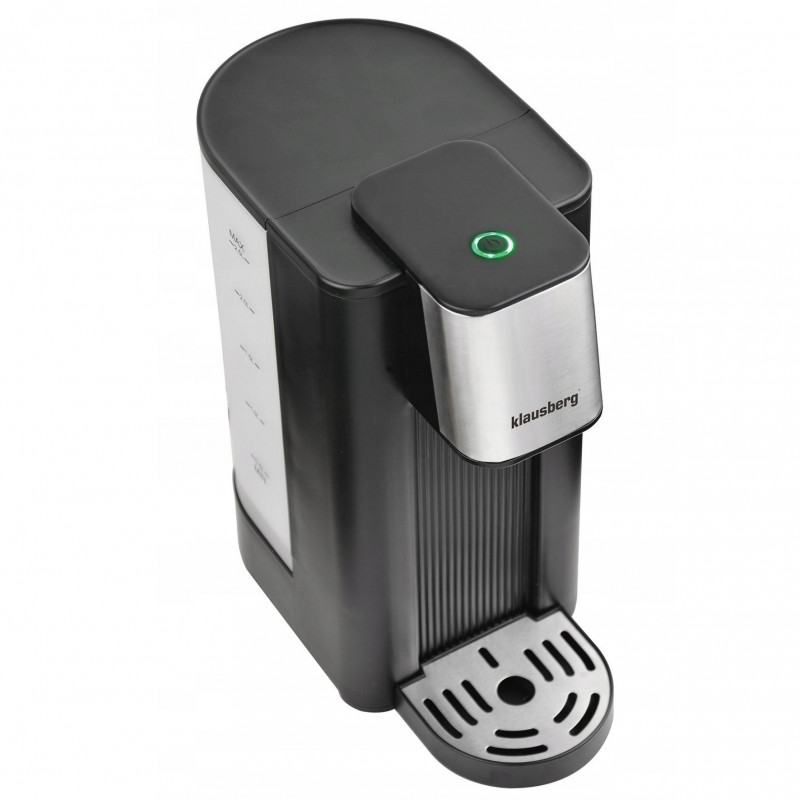 Диспенсър за гореща вода Klausberg KB 7877, 2600W, 2.5l, 95°C, 400-500мл/мин, Индикатор за нивото на вода, CE, RoHS, Черен