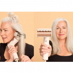 Сешоар Shark HD334EU, 1700W, Дифузер, 3 режима, 3 приставки, Защита от топлинно увреждане, 110°C, Йонизатор, Бял