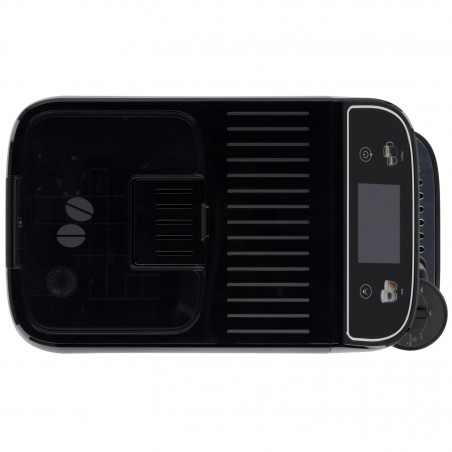 Кафеавтомат DeLonghi Magnifica PLUS ECAM 320.60.B, 1450W, 15 bar, 1.8l, 15 програми, 13 нива на смилане, TFT тъчскрийн, LatteCrema Hot, Опция за кафе на зърна, Черен