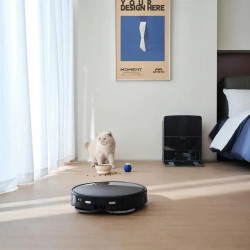 Прахосмукачка робот с AI Roborock Saros 10R, 65W, 20000 Pa, 270 мл, SMART, Сухо и мокро почистване, LiDAR, StarSight 2.0, 180 мин автономност, Черен