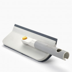 Моп за почистване на стъкла 2в1 Joseph Joseph CleanTech 6500014, 36 см, Сгъваема дръжка, Сив/Жълт