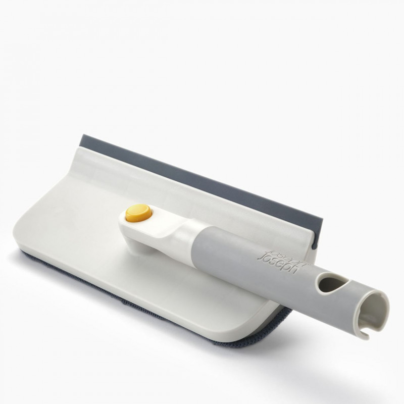 Моп за почистване на стъкла 2в1 Joseph Joseph CleanTech 6500014, 36 см, Сгъваема дръжка, Сив/Жълт