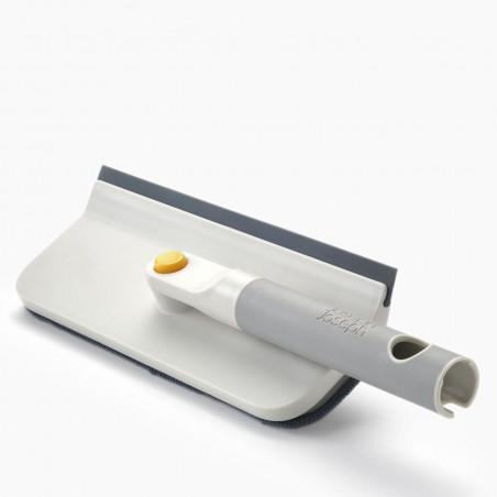 Моп за почистване на стъкла 2в1 Joseph Joseph CleanTech 6500014, 36 см, Сгъваема дръжка, Сив/Жълт