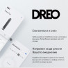 Вентилаторна печка DREO Atom 416, 1500 W, До 20 м2, 5 режима, HeatShield360, Таймер, Сив/Черен