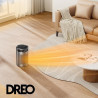 Вентилаторна печка DREO Atom 416, 1500 W, До 20 м2, 5 режима, HeatShield360, Таймер, Сив/Черен