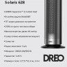 Вентилаторна печка DREO Solaris 628, 2000W, До 25 м2, 5 режима, 5-35C, HeatShield360, Таймер, Черен/Сив