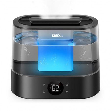 Ултразвуков овлажнител за въздух DREO 420S, До 25 м2, 300 мл/ч, 4 л, Автоматично регулиране, Нощен режим, Таймер, LED, Черен
