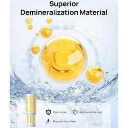 Деминерализиращи касети за овлажнител DREO 813S, 3 бр, Йонообменна деминерализация, Против калциеви и магнезиеви йони, Подобряване на pH, Бял