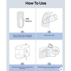 Пречистващи касети за овлажнител за въздух DREO 420S, 3 бр, Сребърни йони, Трислойна система на пречистване, Бял