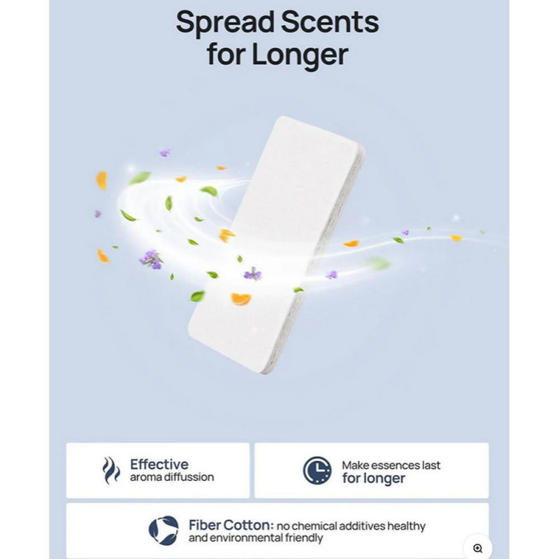 Арома подложки за овлажнители за въздух DREO, 24 бр, Естествен памук, Подходящи за използване с етерични масла, Бял