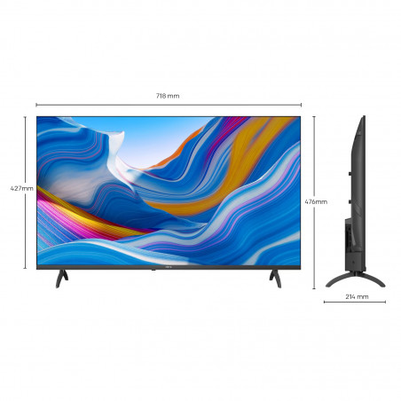 Телевизор METZ blue 32MTE6000Z, 32", 80 см, 1366x768 HD Ready, Google TV, LCD / Direct LED, SMART, Bluetooth, Черен