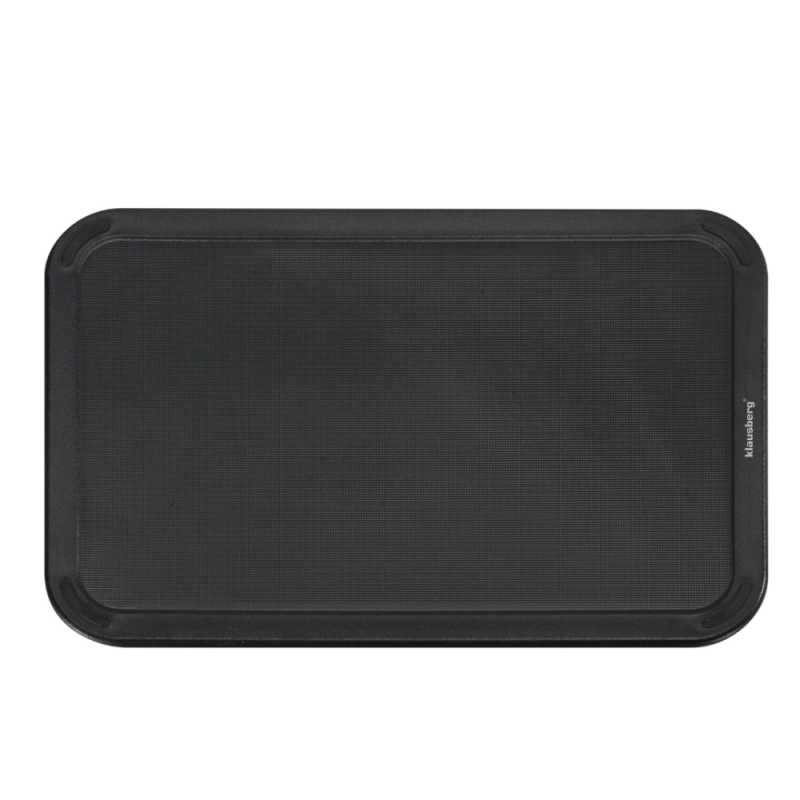 Комплект ножове Klausberg KB 7977, 8 части, Неръждаема стомана, Стойка, Държач за кухненска хартия, Черен