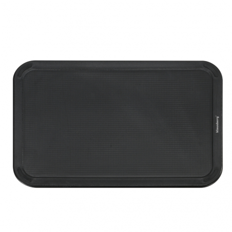 Комплект ножове Klausberg KB 7977, 8 части, Неръждаема стомана, Стойка, Държач за кухненска хартия, Черен