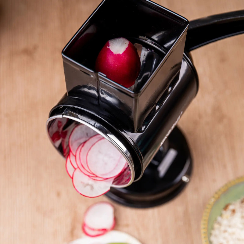 Ръчно ренде с 5 сменяеми приставки Kinghoff KH 1951, Неръждаема стомана, Черен