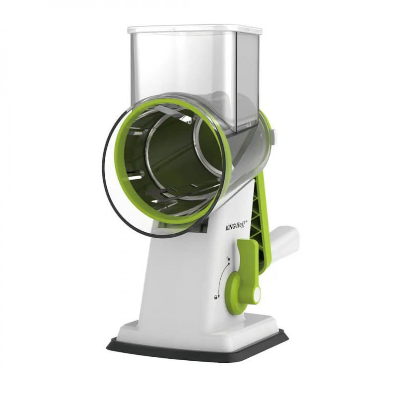 Ръчно ренде с 3 сменяеми приставки Kinghoff KH 1960, Неръждаема стомана, Бял/Зелен