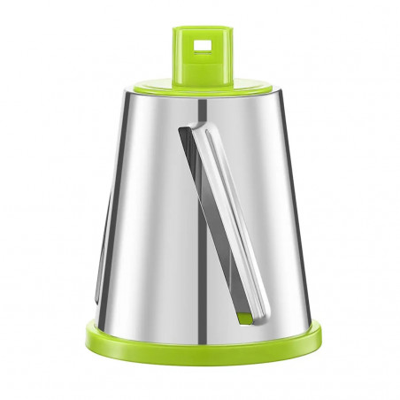 Ръчно ренде с 3 сменяеми приставки Kinghoff KH 1960, Неръждаема стомана, Бял/Зелен