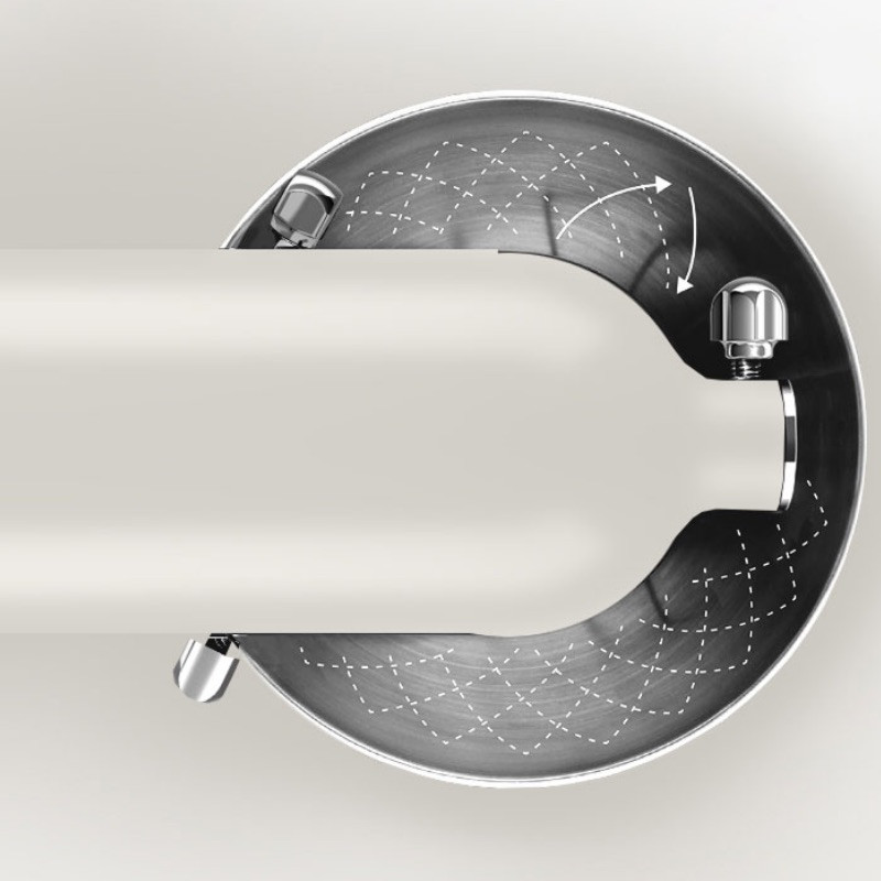 Планетарен миксер KitchenAid Artisan Monochrome White 5KSM156CXEPL, 300W, 4.7 л, Direct drive, 10 скорости, Накланяща се глава, Керамична купа, Порцеланово бял