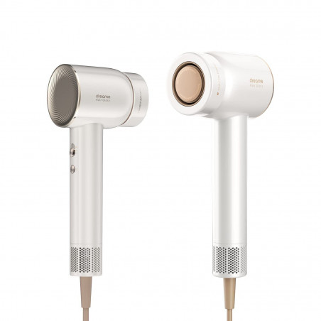 Сешоар Dreame Glory, 1400W, 110000 об/мин, 4 темп, 2 скорости, 57°C, Йонизация, NTC термосензор, LED индикатори, Бял