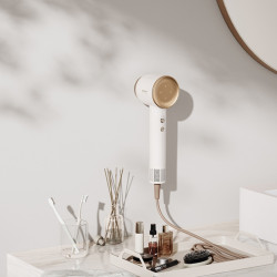 Сешоар Dreame Glory, 1400W, 110000 об/мин, 4 темп, 2 скорости, 57°C, Йонизация, NTC термосензор, LED индикатори, Бял