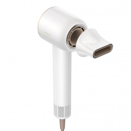Сешоар Dreame Glory, 1400W, 110000 об/мин, 4 темп, 2 скорости, 57°C, Йонизация, NTC термосензор, LED индикатори, Бял