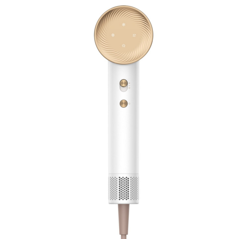 Сешоар Dreame Glory, 1400W, 110000 об/мин, 4 темп, 2 скорости, 57°C, Йонизация, NTC термосензор, LED индикатори, Бял