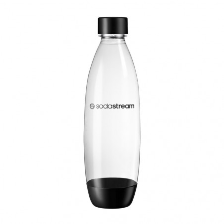 Комплект бутилки SodaStream Fuse за газиране, 1 л, 2 бр, Без BPA, Съвместими с DUO, ART, TERRA, GAIA, Черен