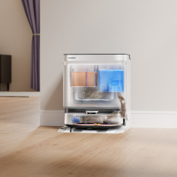 Прахосмукачка робот Eureka J15 Ultra, 19000 Pa, 3 л, Автономия 150 мин, Lidar + RGB камера, FlexiRazor, Гласов контрол, Бял