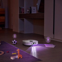 Прахосмукачка робот Eureka J15 Ultra, 19000 Pa, 3 л, Автономия 150 мин, Lidar + RGB камера, FlexiRazor, Гласов контрол, Бял