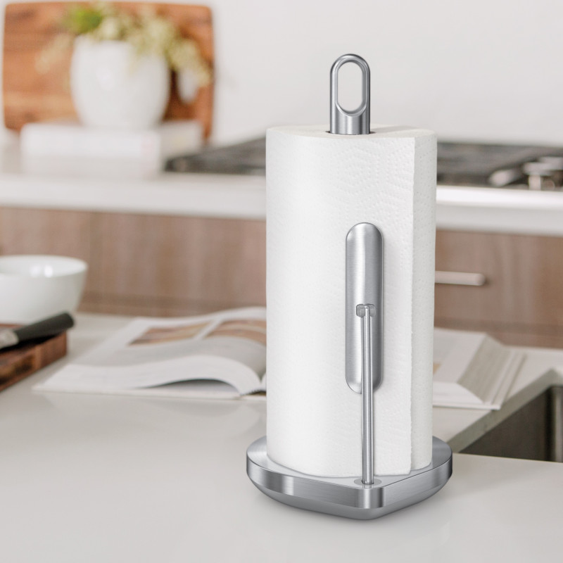 Поставка за кухненска хартия SimpleHuman KT1203, 38.1х17.8х20.3 см, Матов инокс