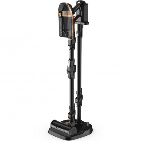 Вертикална прахосмукачка Rowenta X-Force Flex 15.60 RH99F1, 520W, 230AW, 0.9 л, 32.4V, Автономия 80 мин, Автоматична мощност, LED четка, Дисплей, Flex, Черен/бронз
