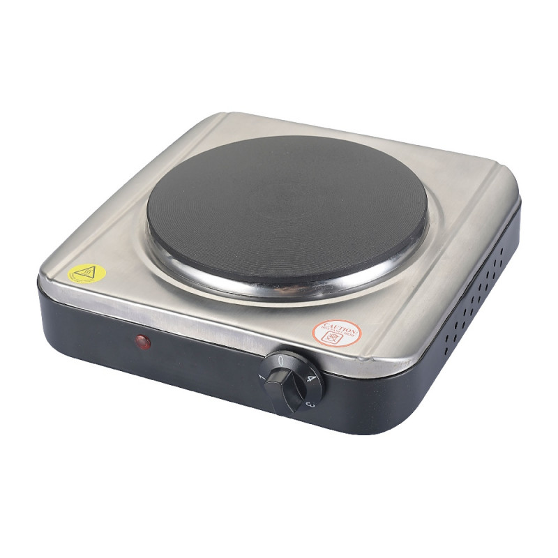 Котлон Rosberg R51445KR, 1500W, 18.5 см, Ръчно управление, 4 степени, Сребрист