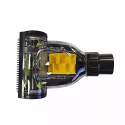 Резервна четка турбо за прахосмукачка Rosbеrg R51001TB, 17x11 см, Силиконови зъби, Черен