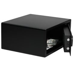 Електронен сейф Adler AD 1045, 200x420x370 мм, 14 л, Блокиране след 4 грешни опита, Предупреждение за изтощена батерия, Черен