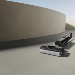 Вертикална прахосмукачка DREAME H12 Pro HHR25A, 300W, 0.7/0.9 л, 3 режима, 35 мин, Мокро/сухо, Гласови известия, LED, Автоматично сушене на мопа, Черен/сив