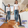 Вертикална прахосмукачка DREAME H12 Pro HHR25A, 300W, 0.7/0.9 л, 3 режима, 35 мин, Мокро/сухо, Гласови известия, LED, Автоматично сушене на мопа, Черен/сив