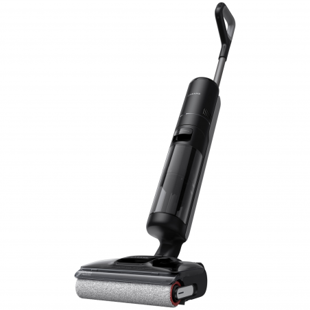 Вертикална прахосмукачка DREAME H12 Pro HHR25A, 300W, 0.7/0.9 л, 3 режима, 35 мин, Мокро/сухо, Гласови известия, LED, Автоматично сушене на мопа, Черен/сив