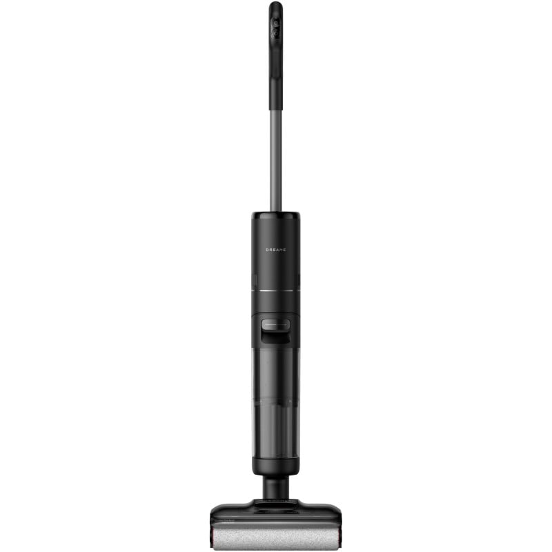 Вертикална прахосмукачка DREAME H12 Pro HHR25A, 300W, 0.7/0.9 л, 3 режима, 35 мин, Мокро/сухо, Гласови известия, LED, Автоматично сушене на мопа, Черен/сив