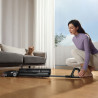 Вертикална прахосмукачка DREAME H12 Pro HHR25A, 300W, 0.7/0.9 л, 3 режима, 35 мин, Мокро/сухо, Гласови известия, LED, Автоматично сушене на мопа, Черен/сив