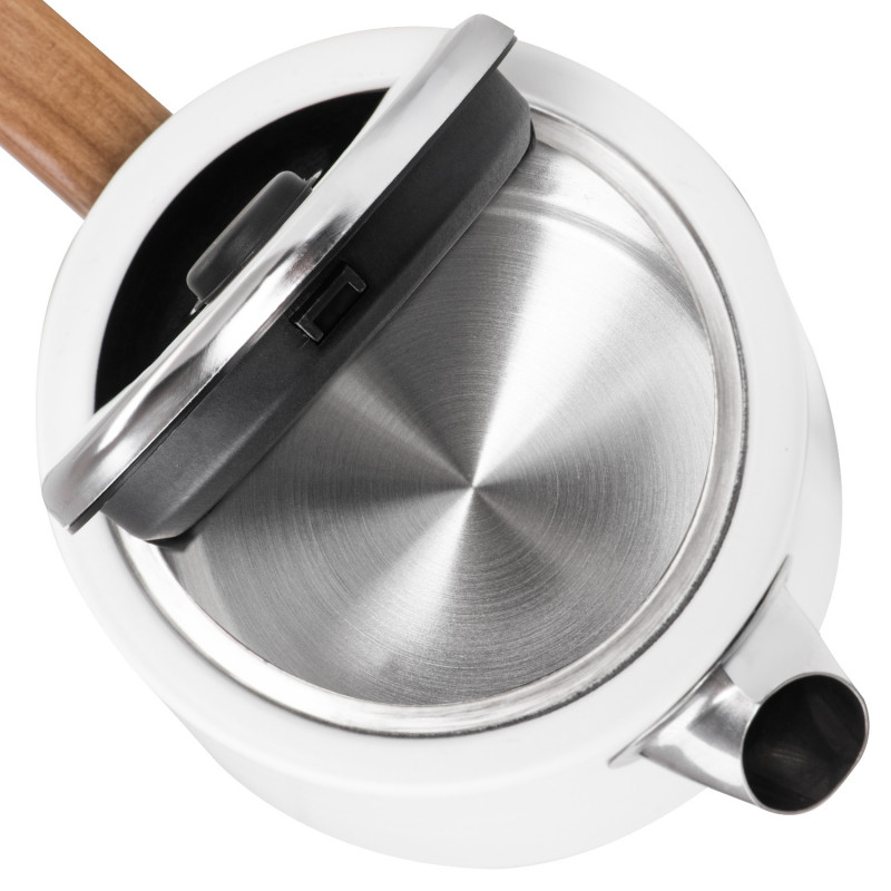 Електрическа кана Adler AD 1352, 2200W, 1.7 л, STRIX, Въртяща се основа, Автоматично изключване, Бял