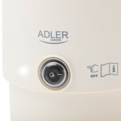 Електрическа кана за туризъм Adler AD 1388b, 650W, 0.8 л, Сваляем капак, Въртяща се основа, Бежов