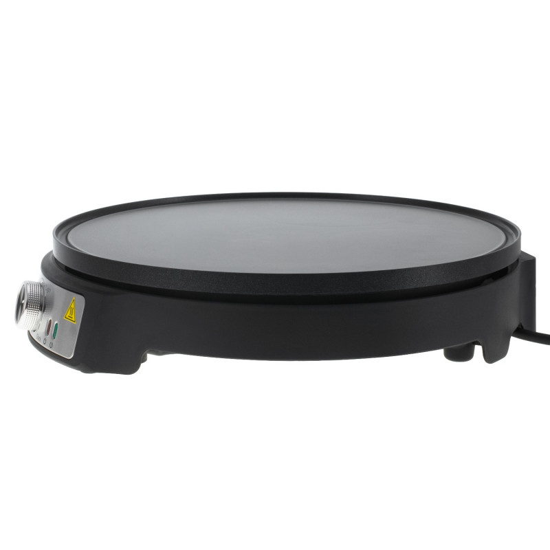 Уред за палачинки Adler AD 3093, 1600W, 30 см, Включени прибори, Черен/Инокс