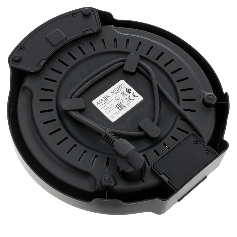 Уред за палачинки Adler AD 3093, 1600W, 30 см, Включени прибори, Черен/Инокс