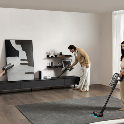 Вертикална прахосмукачка Dreame Z30 AquaCycle VZV77B, 855W, 310AW, 150000 об/мин, 3 степени, 0.32/0.4/0.6 л, 90 мин, HEPA H14, LED, Безчетков мотор, Черен