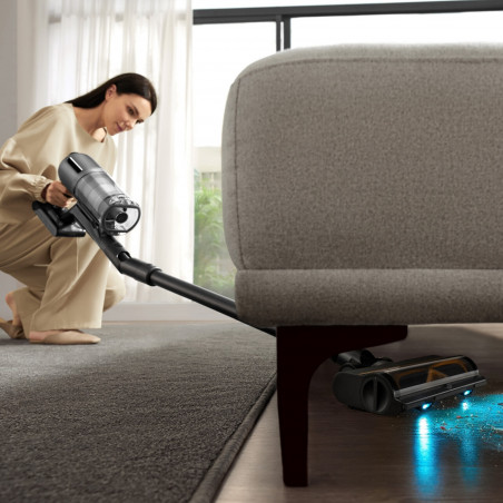 Вертикална прахосмукачка Dreame Z30 AquaCycle VZV77B, 855W, 310AW, 150000 об/мин, 3 степени, 0.32/0.4/0.6 л, 90 мин, HEPA H14, LED, Безчетков мотор, Черен