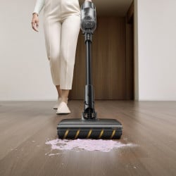 Вертикална прахосмукачка Dreame Z30 AquaCycle VZV77B, 855W, 310AW, 150000 об/мин, 3 степени, 0.32/0.4/0.6 л, 90 мин, HEPA H14, LED, Безчетков мотор, Черен
